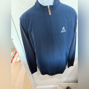 Top 100 gold club Navy Blue Zip-Up Jacket